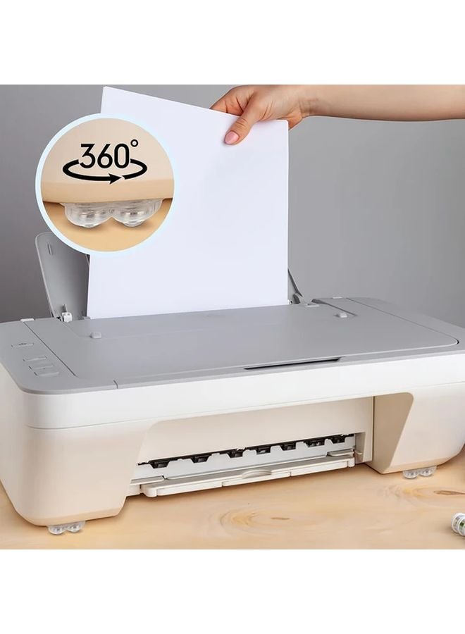 36 قطعة أبيض دوار ABS كرات متينة 360 درجة دوارة ذاتية اللصق كرات فولاذية للأثاث صندوق تخزين - Image 4